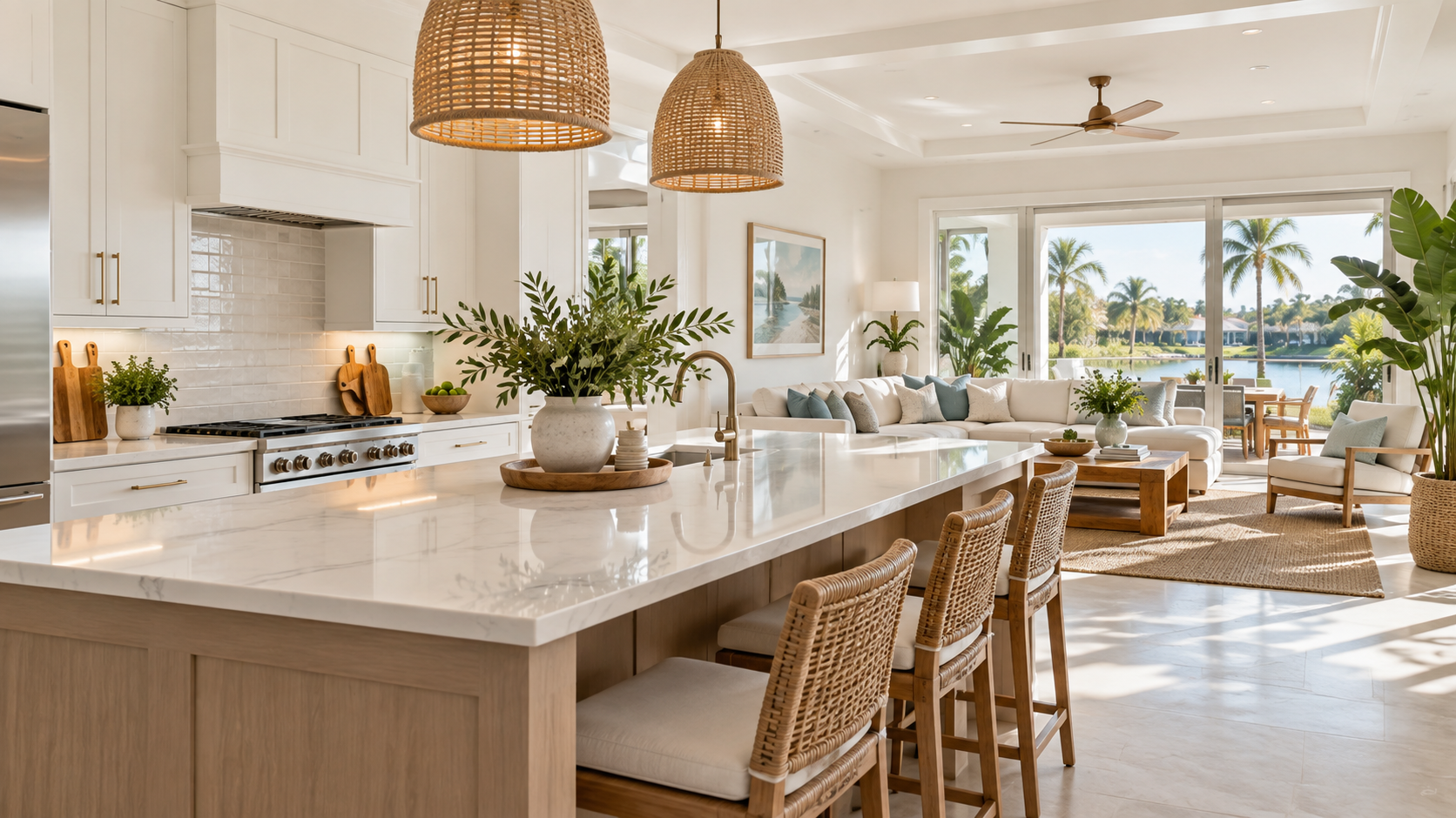 Bright, freshly cleaned home interior